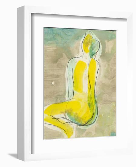 Figure in Relief II-Jennifer Goldberger-Framed Art Print