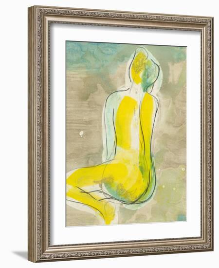 Figure in Relief II-Jennifer Goldberger-Framed Art Print