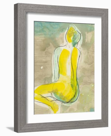 Figure in Relief II-Jennifer Goldberger-Framed Art Print