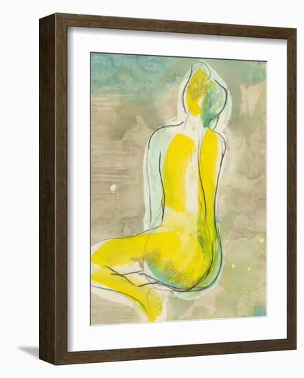 Figure in Relief II-Jennifer Goldberger-Framed Art Print