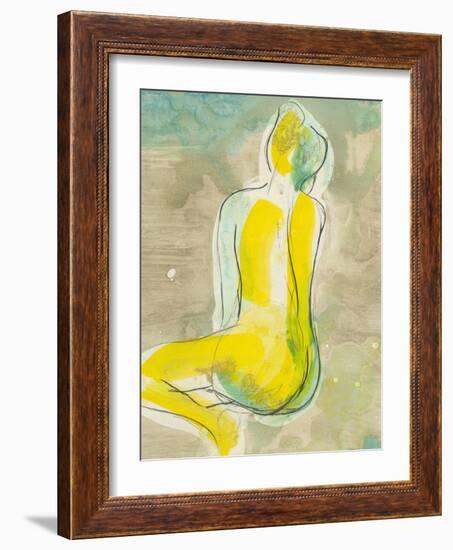 Figure in Relief II-Jennifer Goldberger-Framed Art Print