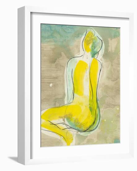 Figure in Relief II-Jennifer Goldberger-Framed Art Print