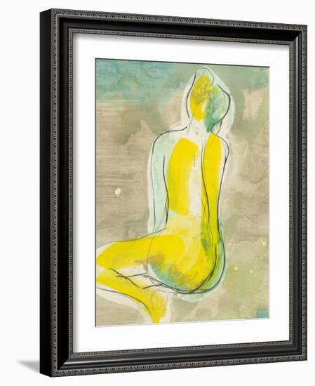 Figure in Relief II-Jennifer Goldberger-Framed Art Print