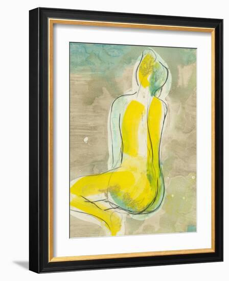 Figure in Relief II-Jennifer Goldberger-Framed Art Print