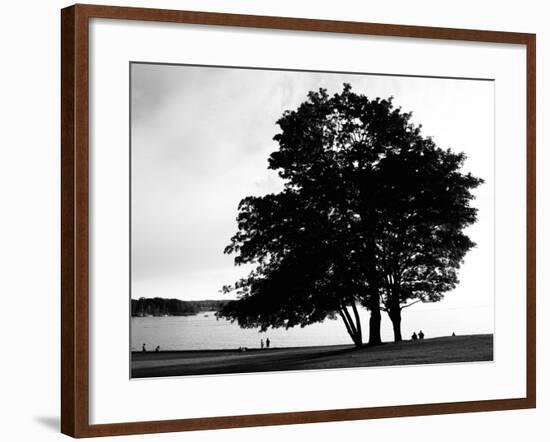 Figure in the Distance in Landscape-Sharon Wish-Framed Photographic Print