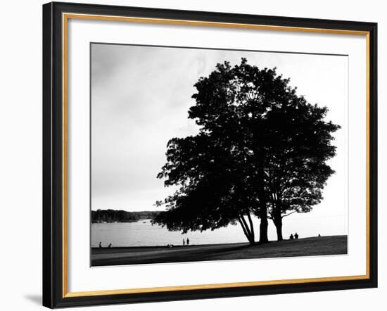 Figure in the Distance in Landscape-Sharon Wish-Framed Photographic Print