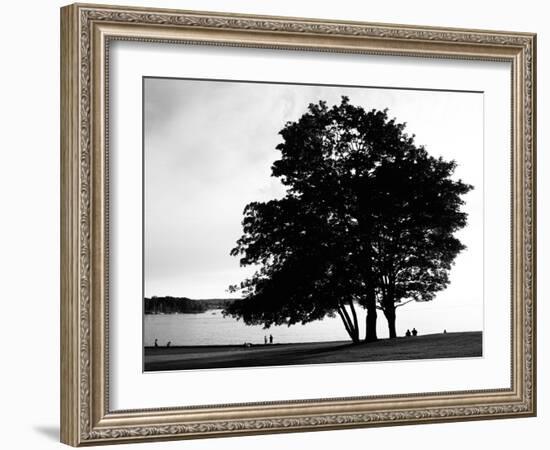 Figure in the Distance in Landscape-Sharon Wish-Framed Photographic Print