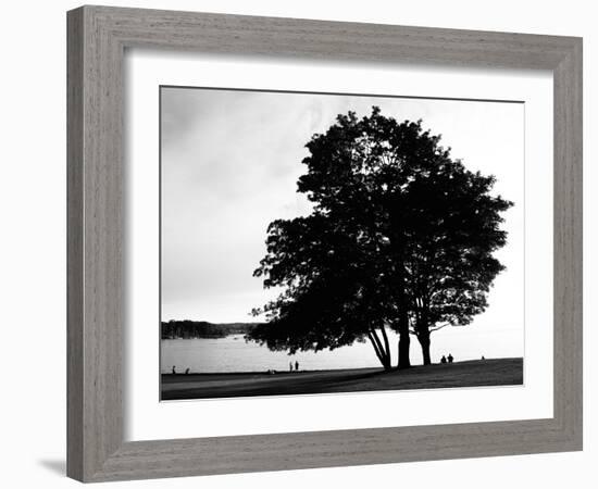 Figure in the Distance in Landscape-Sharon Wish-Framed Photographic Print