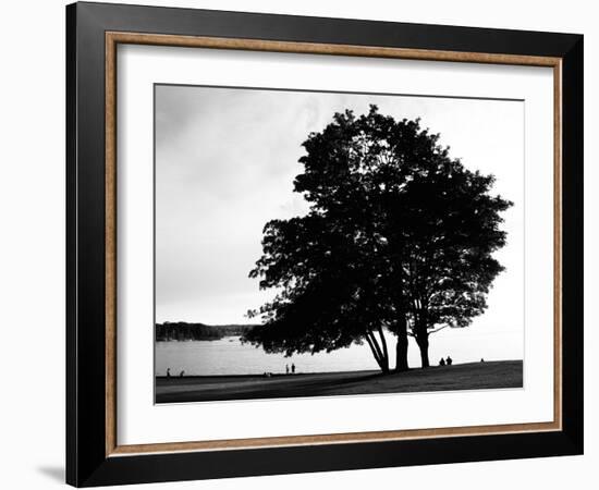 Figure in the Distance in Landscape-Sharon Wish-Framed Photographic Print