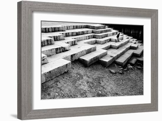 Figure in the Distance in Landscape-Sharon Wish-Framed Photographic Print