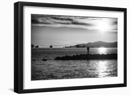 Figure in the Distance in Landscape-Sharon Wish-Framed Photographic Print