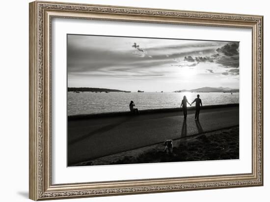 Figure in the Distance in Landscape-Sharon Wish-Framed Photographic Print