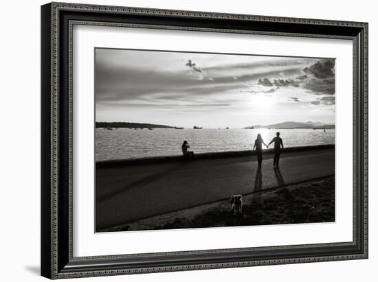 Figure in the Distance in Landscape-Sharon Wish-Framed Photographic Print