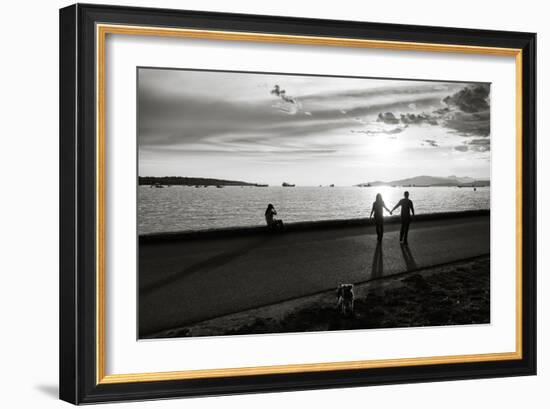 Figure in the Distance in Landscape-Sharon Wish-Framed Photographic Print