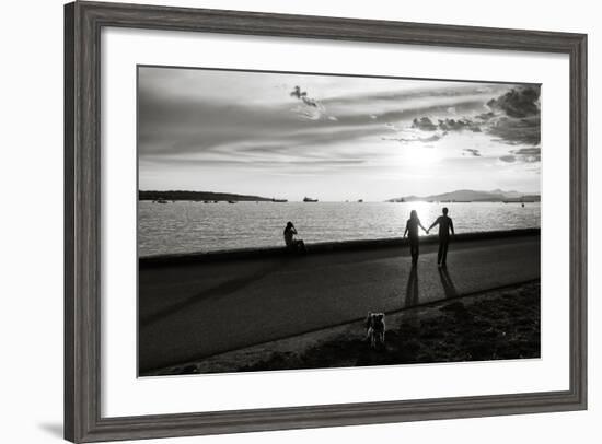 Figure in the Distance in Landscape-Sharon Wish-Framed Photographic Print