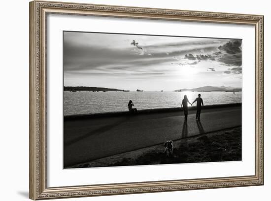 Figure in the Distance in Landscape-Sharon Wish-Framed Photographic Print