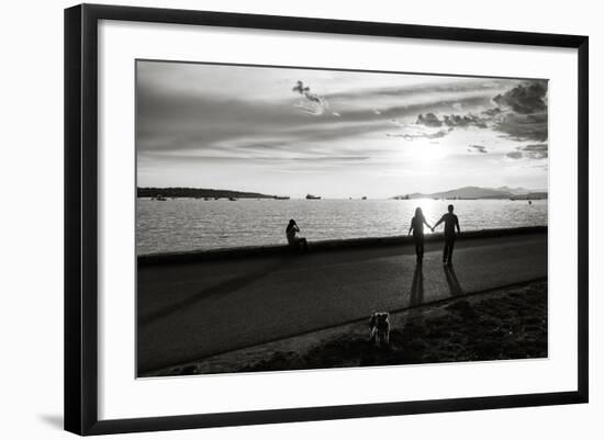 Figure in the Distance in Landscape-Sharon Wish-Framed Photographic Print