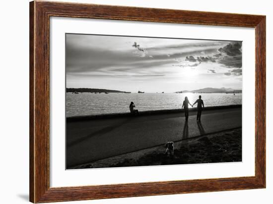 Figure in the Distance in Landscape-Sharon Wish-Framed Photographic Print