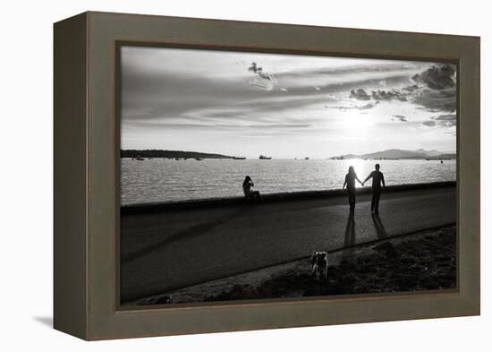 Figure in the Distance in Landscape-Sharon Wish-Framed Premier Image Canvas