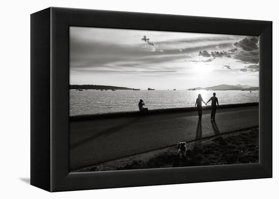 Figure in the Distance in Landscape-Sharon Wish-Framed Premier Image Canvas