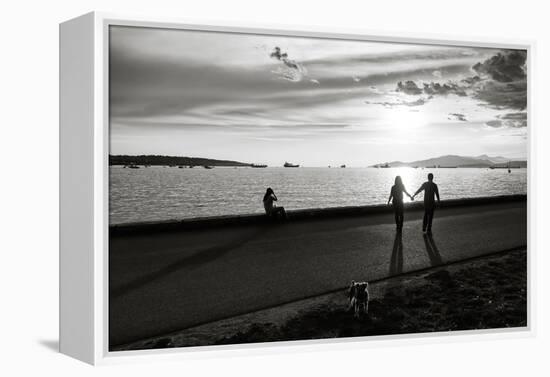 Figure in the Distance in Landscape-Sharon Wish-Framed Premier Image Canvas