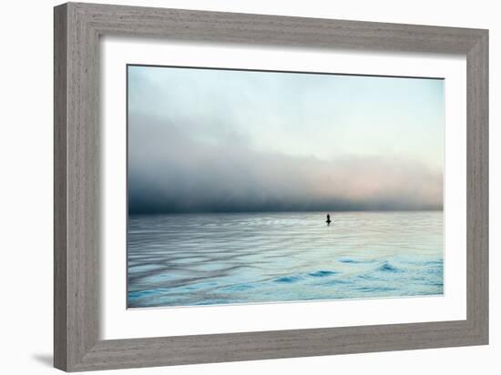 Figure in the Distance in Landscape-Sharon Wish-Framed Photographic Print