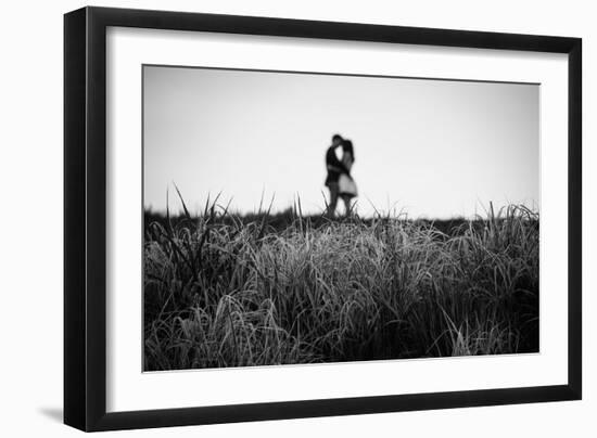 Figure in the Distance in Landscape-Sharon Wish-Framed Photographic Print