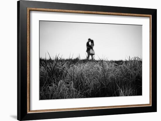 Figure in the Distance in Landscape-Sharon Wish-Framed Photographic Print