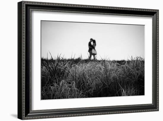 Figure in the Distance in Landscape-Sharon Wish-Framed Photographic Print