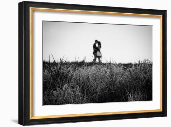 Figure in the Distance in Landscape-Sharon Wish-Framed Photographic Print