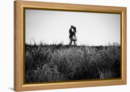 Figure in the Distance in Landscape-Sharon Wish-Framed Premier Image Canvas
