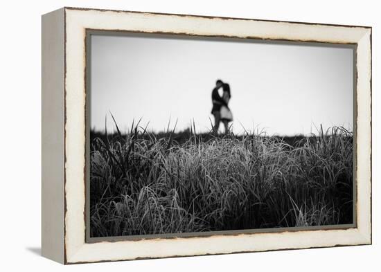 Figure in the Distance in Landscape-Sharon Wish-Framed Premier Image Canvas