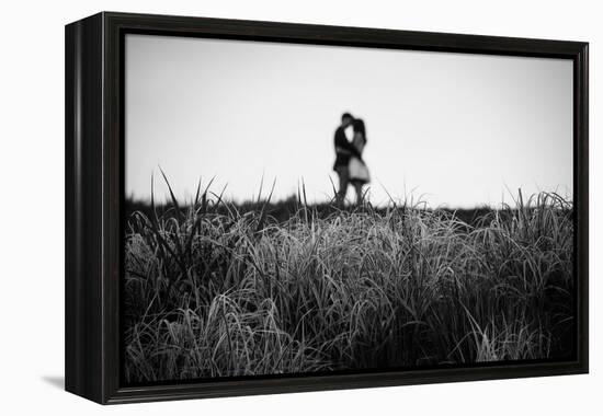 Figure in the Distance in Landscape-Sharon Wish-Framed Premier Image Canvas