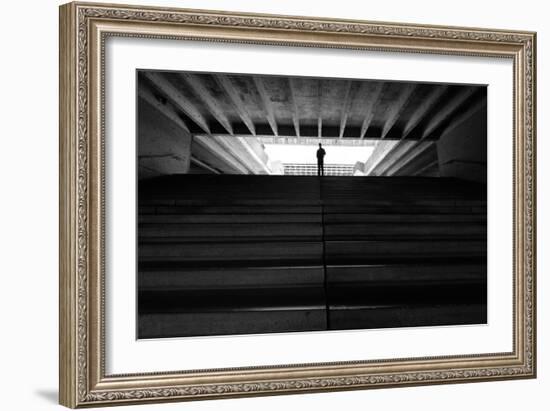 Figure in the Distance in Landscape-Sharon Wish-Framed Photographic Print