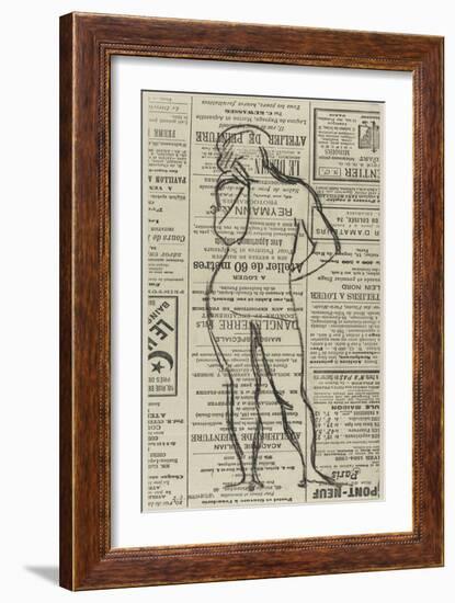 Figure masculine-Jean Jacques Henner-Framed Giclee Print