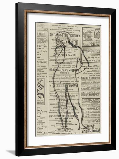 Figure masculine-Jean Jacques Henner-Framed Giclee Print