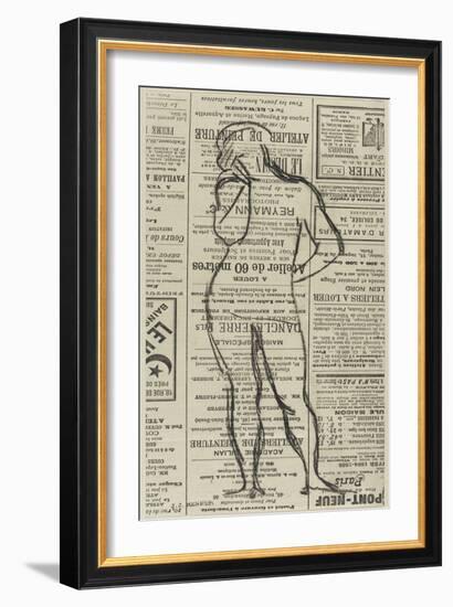 Figure masculine-Jean Jacques Henner-Framed Giclee Print