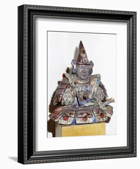 Figure of a Samurai warrior, Japanese. Artist: Unknown-Unknown-Framed Giclee Print