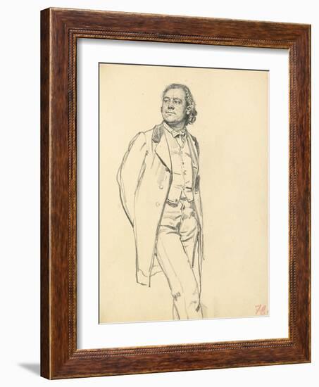 Figure of a Standing Man, C. 1872-1875-Ilya Efimovich Repin-Framed Giclee Print