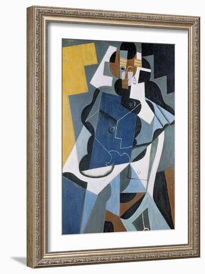 Figure of a Woman, 1917-Juan Gris-Framed Giclee Print