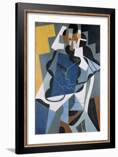 Figure of a Woman, 1917-Juan Gris-Framed Giclee Print