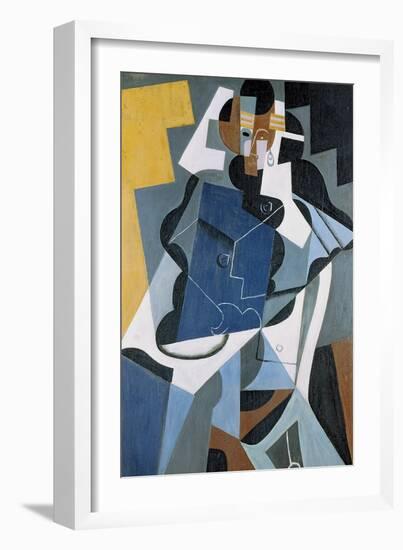 Figure of a Woman, 1917-Juan Gris-Framed Giclee Print