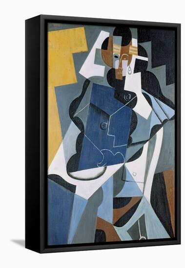 Figure of a Woman, 1917-Juan Gris-Framed Premier Image Canvas