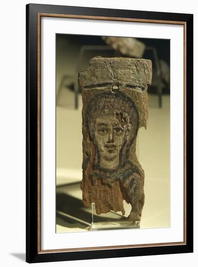 Figure of a Woman, Painted Wood Fragment-null-Framed Giclee Print