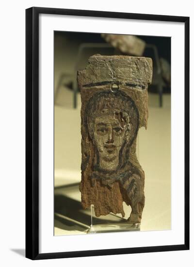 Figure of a Woman, Painted Wood Fragment-null-Framed Giclee Print