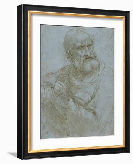 Figure of an Apostle, c.1495-Leonardo Da Vinci-Framed Giclee Print