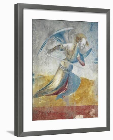 Figure of Angel, Detail of Last Judgment of 15th Century-null-Framed Giclee Print