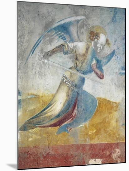 Figure of Angel, Detail of Last Judgment of 15th Century-null-Mounted Giclee Print