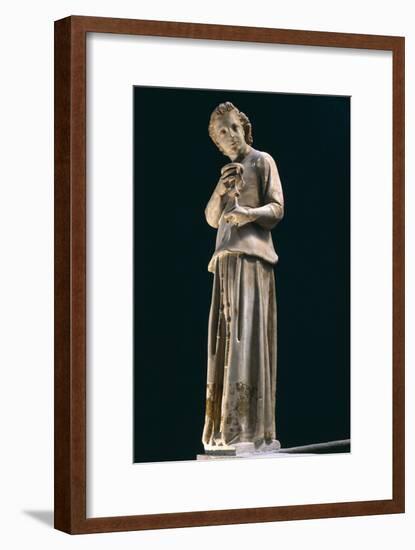 Figure of Angel, Statue to Left of Group of Madonna and Child with Two Angels, Ca 1312-Giovanni Pisano-Framed Giclee Print