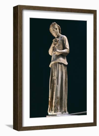 Figure of Angel, Statue to Left of Group of Madonna and Child with Two Angels, Ca 1312-Giovanni Pisano-Framed Giclee Print